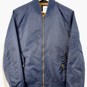 Gap Navy Bomber Flight Jacket, S, MA-1, Streetwear